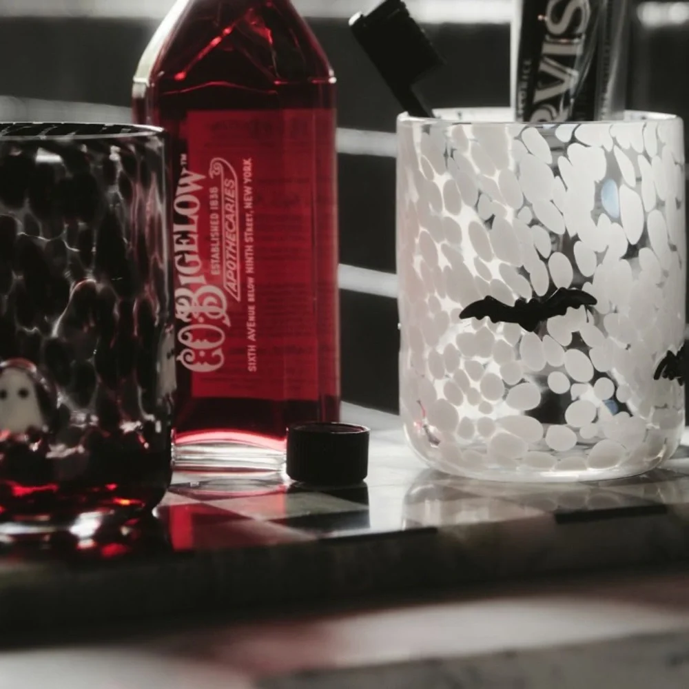 Skull icon mystic juice glass